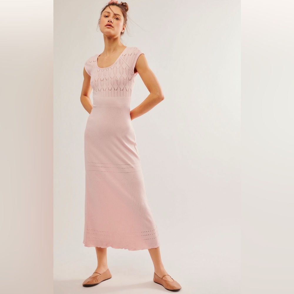 Free People Robin Seamless Midi dress NWOT